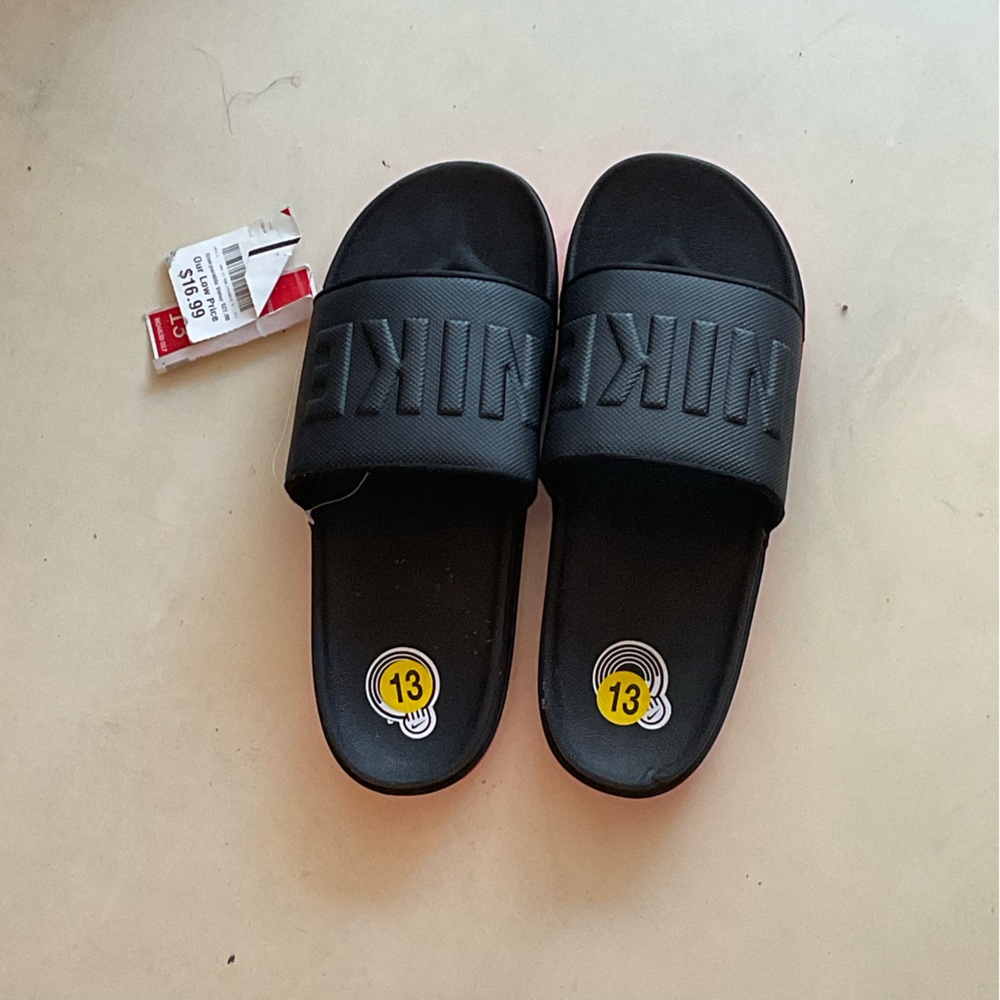 Nike Black Slide Sandals
